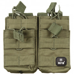 Poche porte chargeur double MOLLE M4 M16 ouverte OD MFH