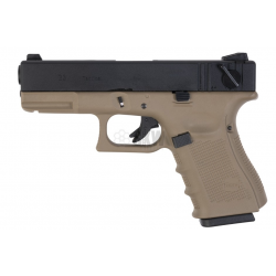 WE - Réplique Pistolet Airsoft G23 MK4 Gaz GBB - NOIR/TAN