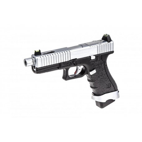 VORSK - Réplique Pistolet Airsoft EU17 GBB gaz - SILVER VORSK - Réplique Pistolet Airsoft EU17 GBB gaz - SILVER