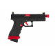 VORSK - Réplique Pistolet Airsoft EU17 VENTED GBB gaz - ROUGE MATCH