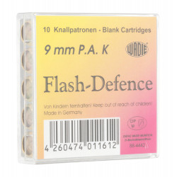 WADIE - Boîte de 10 cartouches 9 mm P.A.K effet flash