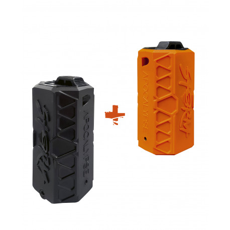 Pack Grenades Airsoft gaz à impact Storm Apocalypse Orange et Noir