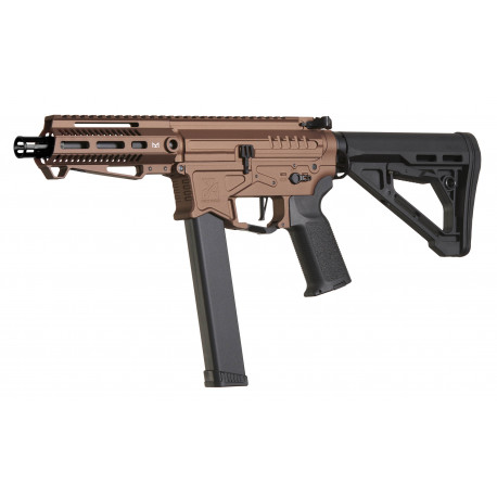 ZION ARMS - Réplique Airsoft PW9 avec Garde main court - BRONZE