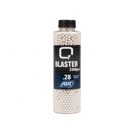 Q-BLASTER - Bouteille de 3300 billes 0,20gr Q-BLASTER - Bouteille de 3300 billes 0,20gr
