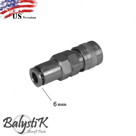 coupleur male avec entrée Macroflex 6mm (version US) - BALYSTIK coupleur male avec entrée Macroflex 6mm (version US) - BALYSTIK