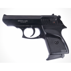 EKOL - Pistolet d'alarme LADY 9mm Balle à Blanc - NOIR