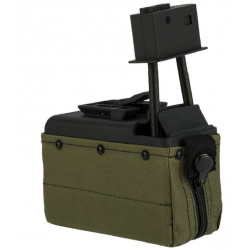 A&K - Ammobox pour M249 - 1500 billes - RANGER GREEN