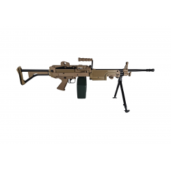 FN HERSTAL - Réplique de soutien Airsoft FN M249-MK1 1,5 joule - TAN
