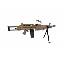 FN HERSTAL - Réplique de soutien Airsoft FN M249-PARA 1,5 joule - TAN