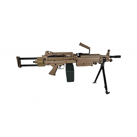 FN HERSTAL - Réplique de soutien Airsoft FN M249-MK1 1,5 joule - NOIR