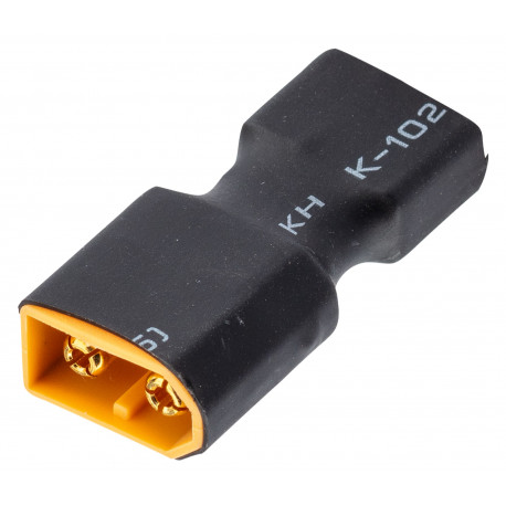 Adaptateur XT60 male vers T-deans femelle Adaptateur XT60 male vers T-deans femelle