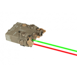 WADSN - Boitier PEQ DBAL-A2 avec laser vert/rouge - Tan