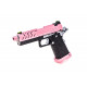 VORSK - Réplique Airsoft Hi-capa 4.3 GBB Gaz - Rose/noir