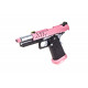 VORSK - Réplique Airsoft Hi-capa 4.3 GBB Gaz - Rose/noir