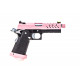 VORSK - Réplique Airsoft Hi-capa 4.3 GBB Gaz - Rose/noir