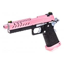 VORSK - Réplique Airsoft Hi-capa 5.1 GBB Gaz - ROSE