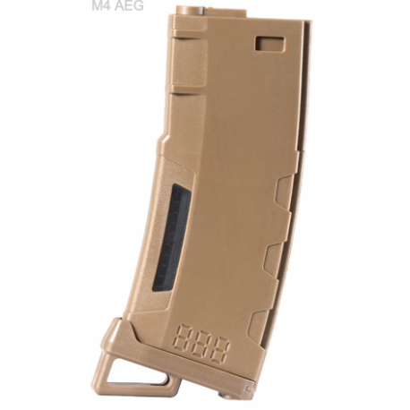 LANCER TACTICAL - Chargeur Mid-cap Speed pour M4 - 130 billes - TAN LANCER TACTICAL - Chargeur Mid-cap Speed pour M4 - 130 billes - TAN