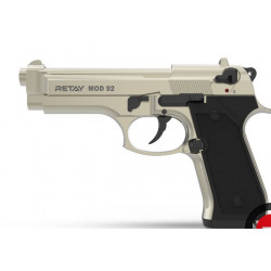 RETAY Pistolet d'Alarme MOD 92 9mm P.A.K balle à blanc - SATIN