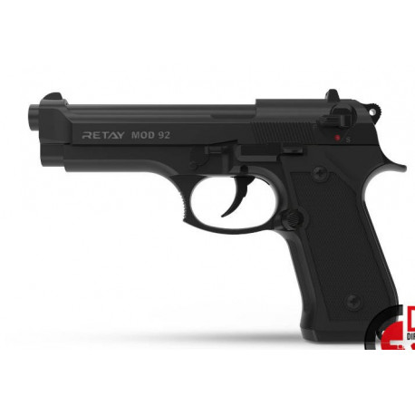 RETAY Pistolet d'Alarme MOD 92 9mm P.A.K balle à blanc - SATIN
