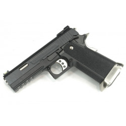 WE - réplique pistolet Airsoft Hi-Capa 4.3 ALLOSAURUS GBB Gaz - 0,9 Joule - NOIR