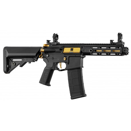 LANCER TACTICAL - Pack Réplique Airsoft M4 AEG LT-32 Hellion - NOIR/ROUGE