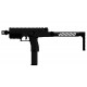 VORSK - Réplique Airsoft SMG VMP-1X GBB Gaz - NOIR