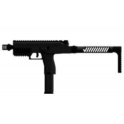 VORSK - Réplique Airsoft SMG VMP-1X GBB Gaz - NOIR