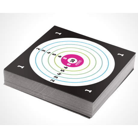 ASG - 100 Cibles en papier 14x14cm ASG - 100 Cibles en papier 14x14cm