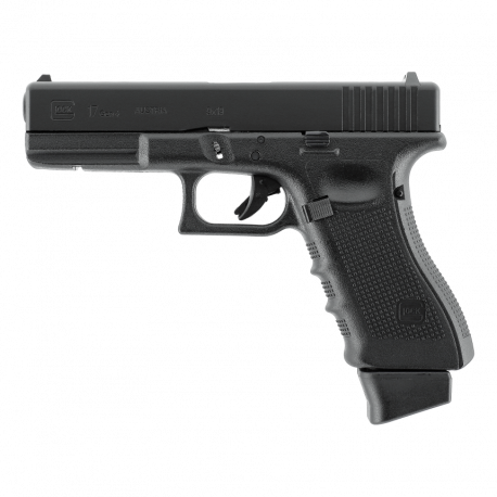 GLOCK - Réplique Pistolet Airsoft Glock 17 GEN4 culasse métal GBB Co2 - 1joule - NOIR