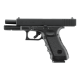 GLOCK - Réplique Pistolet Airsoft Glock 17 GEN4 culasse métal GBB Gaz - 1joule - NOIR