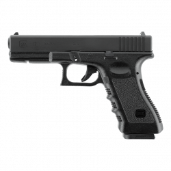 GLOCK - Réplique Pistolet Airsoft Glock 17 GBB Gaz culasse acier CNC - 1joule - NOIR