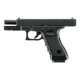 GLOCK - Réplique Pistolet Airsoft Glock 17 GBB Gaz culasse acier CNC - 1joule - NOIR