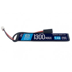 BLUE MAX - Batterie Lipo 7,4V 1300mAh 20C