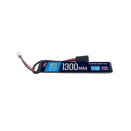 BLUE MAX - Batterie Lipo 7,4V 1300mAh 20C