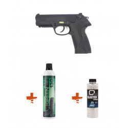 Pack Réplique Pistolet Airsoft PX4 Bulldog GBB + gaz + Billes