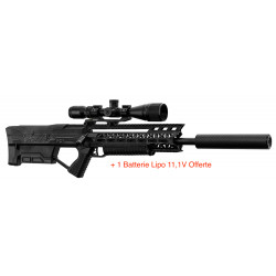 STORM AIRSOFT - Réplique Airsoft Sniper STORM PC1 PACK DELUXE - NOIR