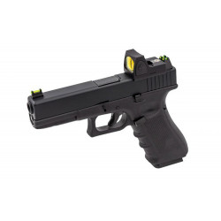 NUPROL - Réplique Pistolet Airsoft RAVEN EU17 GBB Gaz avec RMR - NOIR
