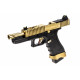 VORSK - Réplique Pistolet Airsoft EU17 TACTICAL GBB gaz - GOLD
