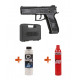 ASG - CZ P-09 DUTY culasse métal avec mallette GBB gaz - 0,7 joule - NOIR