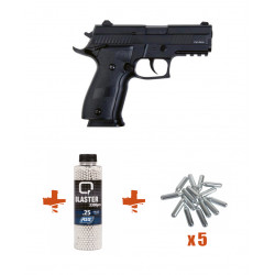 Pack Réplique Pistolet Airsoft 229 Co2 GBB + Co2 + Billes