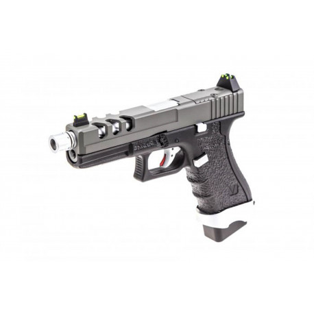 VORSK - Réplique Pistolet Airsoft EU17 VENTED GBB gaz - NOIR/GRIS VORSK - Réplique Pistolet Airsoft EU17 VENTED GBB gaz - NOIR/GRIS