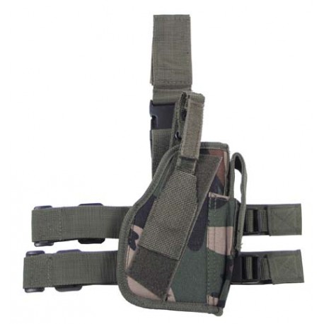 Drop leg holster woodland