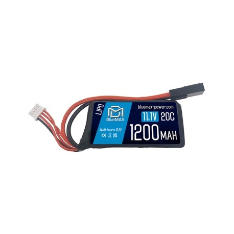 BLUE MAX - Batterie Lipo 11,1V 1300mAh 20C BLUE MAX - Batterie Lipo 11,1V 1300mAh 20C