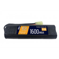 BLUE MAX - Batterie NiMH 9,6V 1600mAh mini tamya