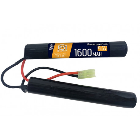 BLUE MAX - Batterie NiMH 9,6V 1600mAh mini tamya