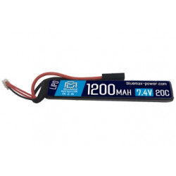 BLUE MAX - Batterie Lipo 7,4V 1200mAh 20C