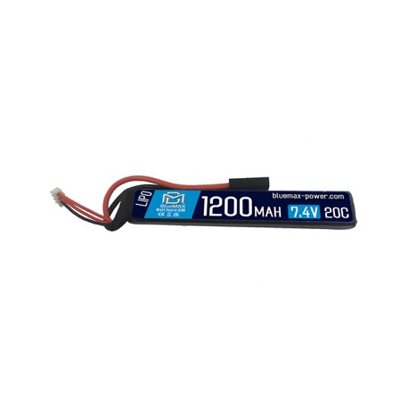 BLUE MAX - Batterie Lipo 7,4V 1200mAh 20C