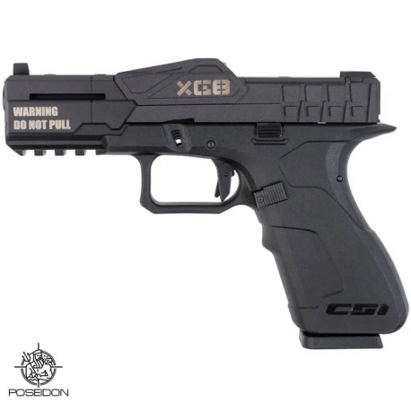 POSEIDON - Réplique Pistolet Airsoft XG8-PB GBB Gaz - NOIR POSEIDON - Réplique Pistolet Airsoft XG8-PB GBB Gaz - NOIR