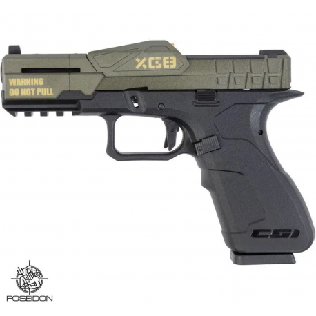 POSEIDON - Réplique Pistolet Airsoft XG8-PB GBB Gaz - NOIR POSEIDON - Réplique Pistolet Airsoft XG8-PB GBB Gaz - NOIR