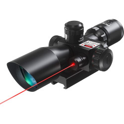 Lunette de visée ACCURATE 2.5-10X40 avec laser rouge 